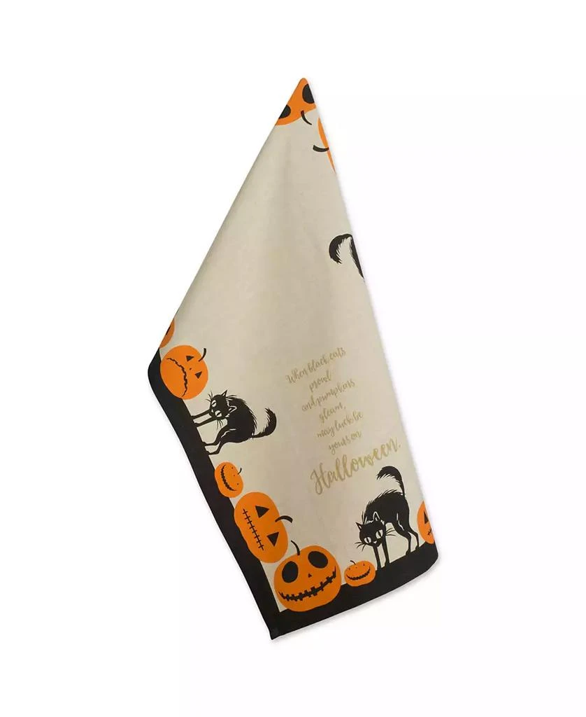 Assorted Jack-O-Lantern Halloween Printed Dishtowel Set 商品