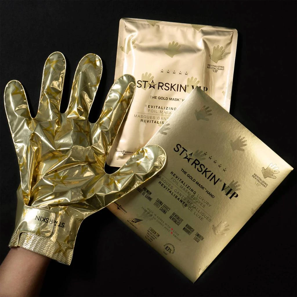 商品Starskin|STARSKIN VIP The Gold Mask Hand Revitalizing Luxury Foil Mask Gloves,价格¥114,第5张图片详细描述