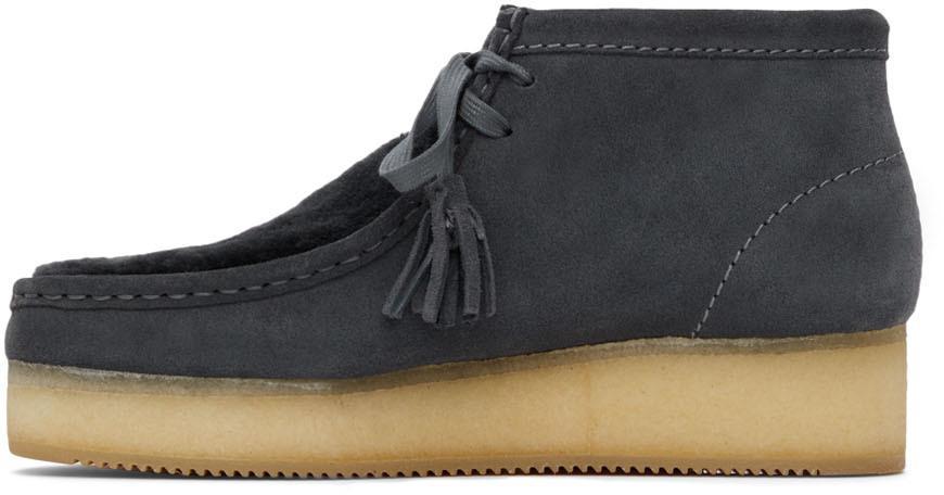 商品Clarks|Grey Wallabee Wedge Boots,价格¥1590,第5张图片详细描述