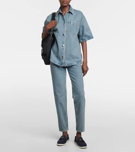 商品Prada|Saint Tropez绒面革乐福鞋,价格¥10254,第2张图片详细描述