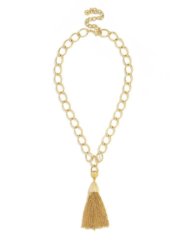 商品BAUBLEBAR|Link Tassel Pendant Necklace, 16",价格¥153,第2张图片详细描述