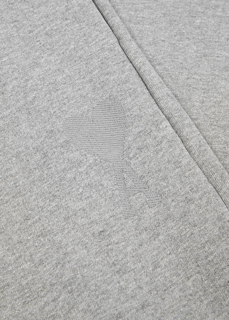 Grey logo-embroidered cotton sweatpants商品第5张图片规格展示