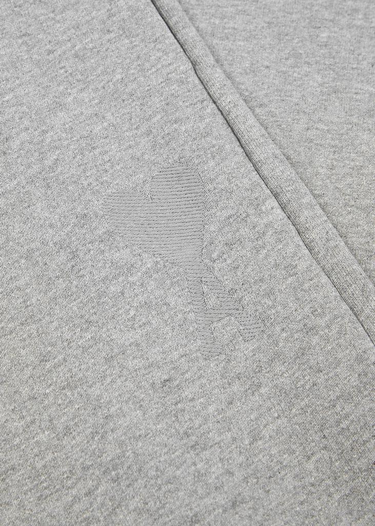 商品AMI|Grey logo-embroidered cotton sweatpants,价格¥1034,第7张图片详细描述