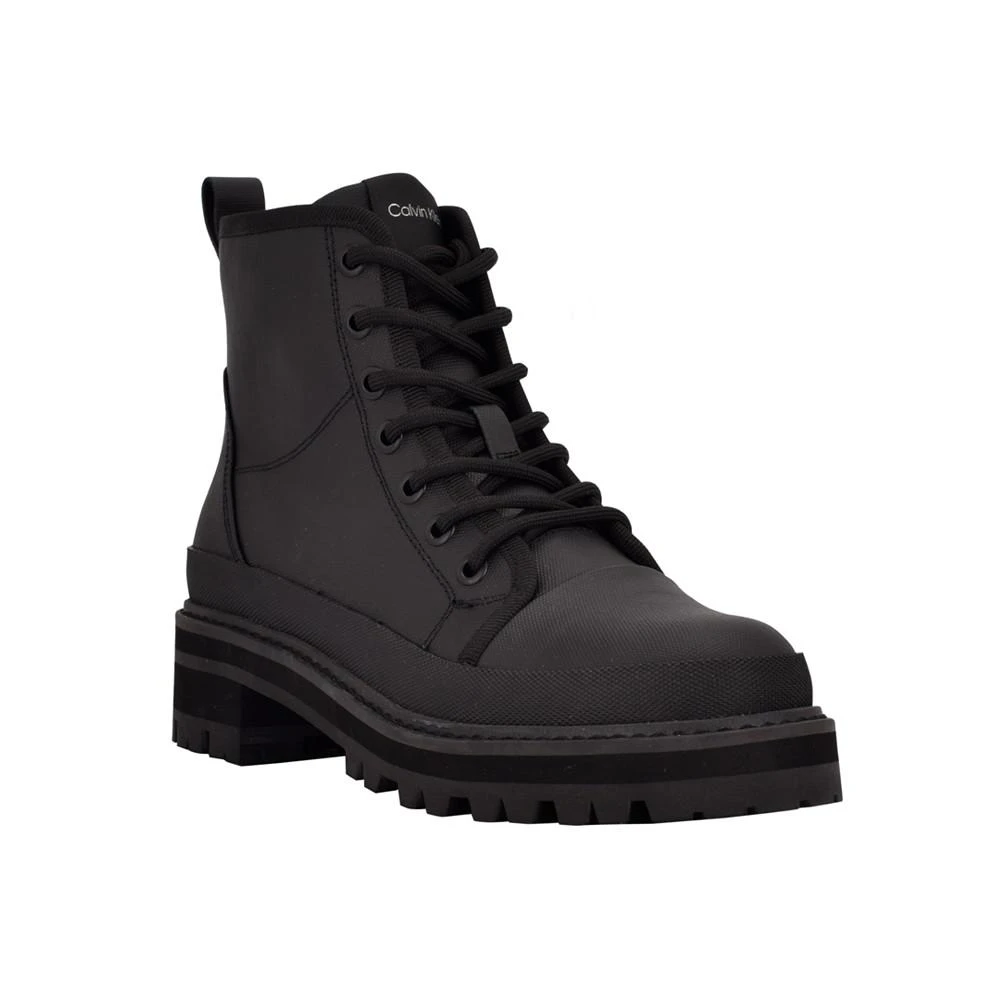 商品Calvin Klein|Women's BSboot Lace-Up Lug Sole Boots,价格¥631,第1张图片