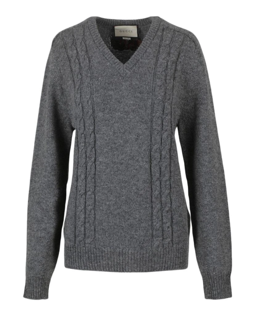 商品Gucci|Cruise Cable Knit Pullover Sweater,价格¥2446,第1张图片