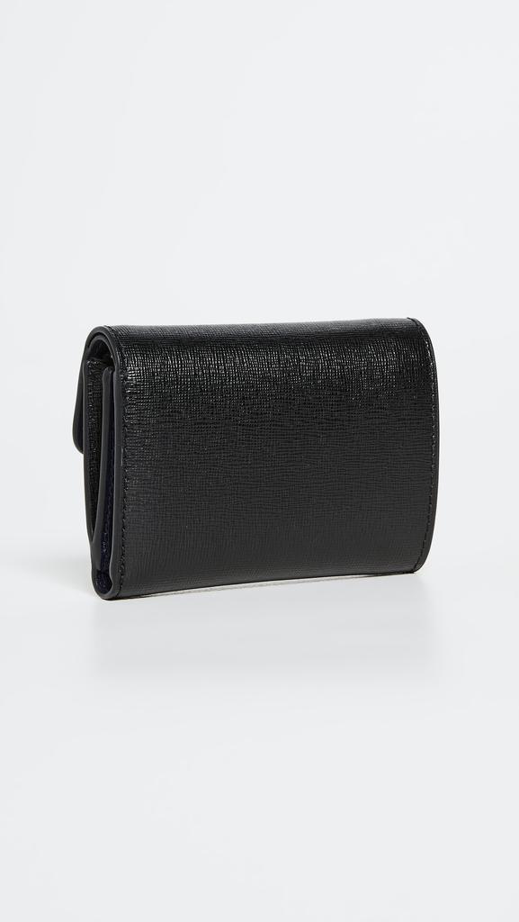 商品Tory Burch|Tory Burch Robinson Flap Mini Wallet,价格¥1100,第5张图片详细描述