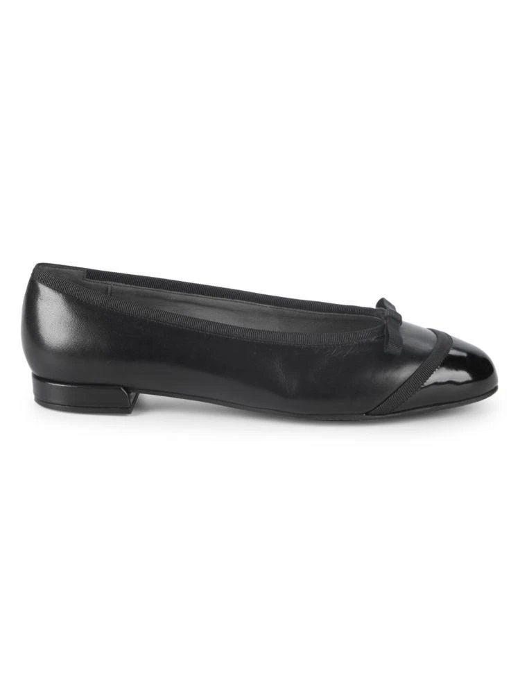 商品Stuart Weitzman|Capture Leather Ballet Flats,价格¥1578,第1张图片