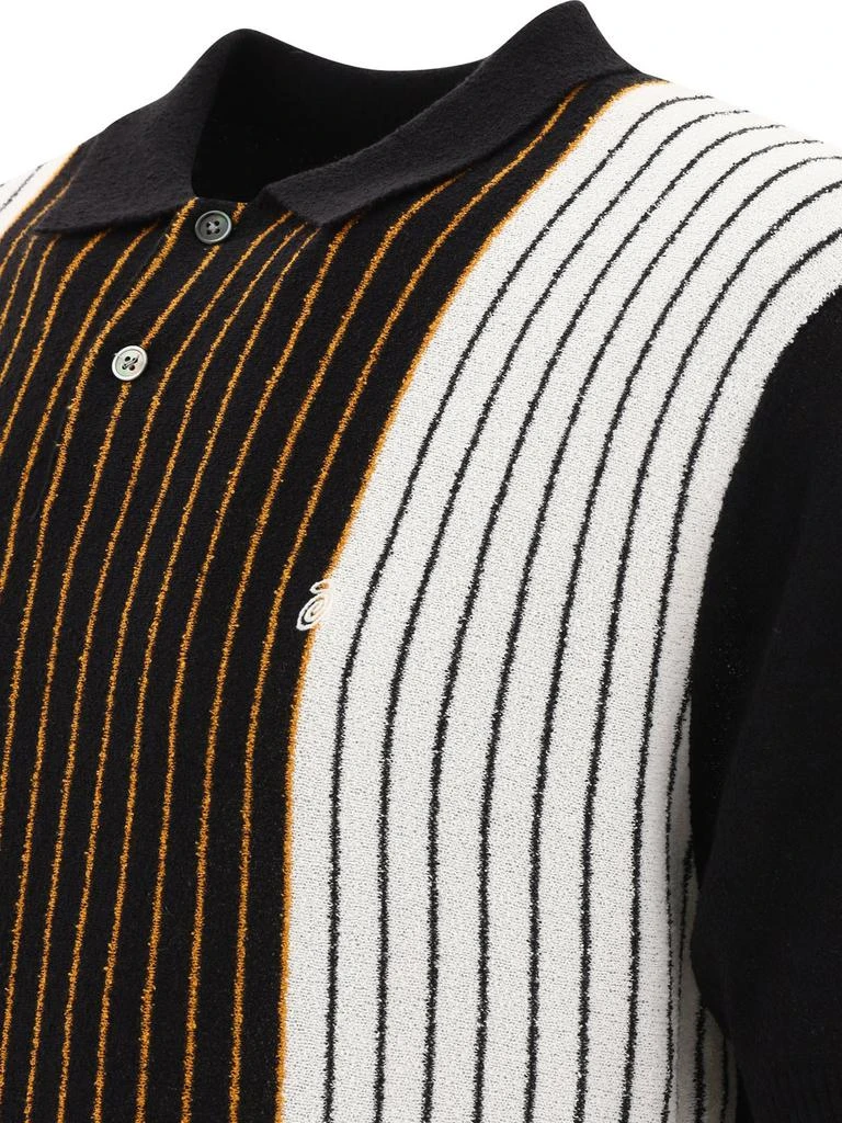 商品STUSSY|Stüssy Textured Striped Short-Sleeved Polo Shirt,价格¥917,第4张图片详细描述