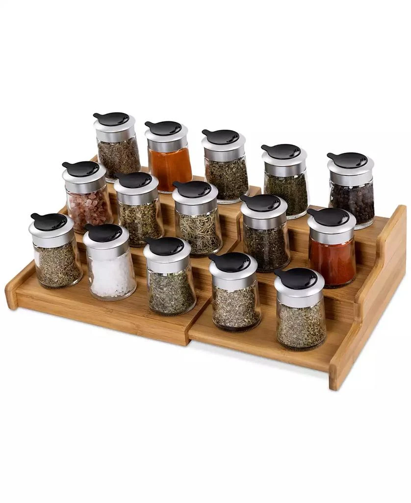 3-Tier Expandable Bamboo Spice Rack Cabinet Organizer 商品