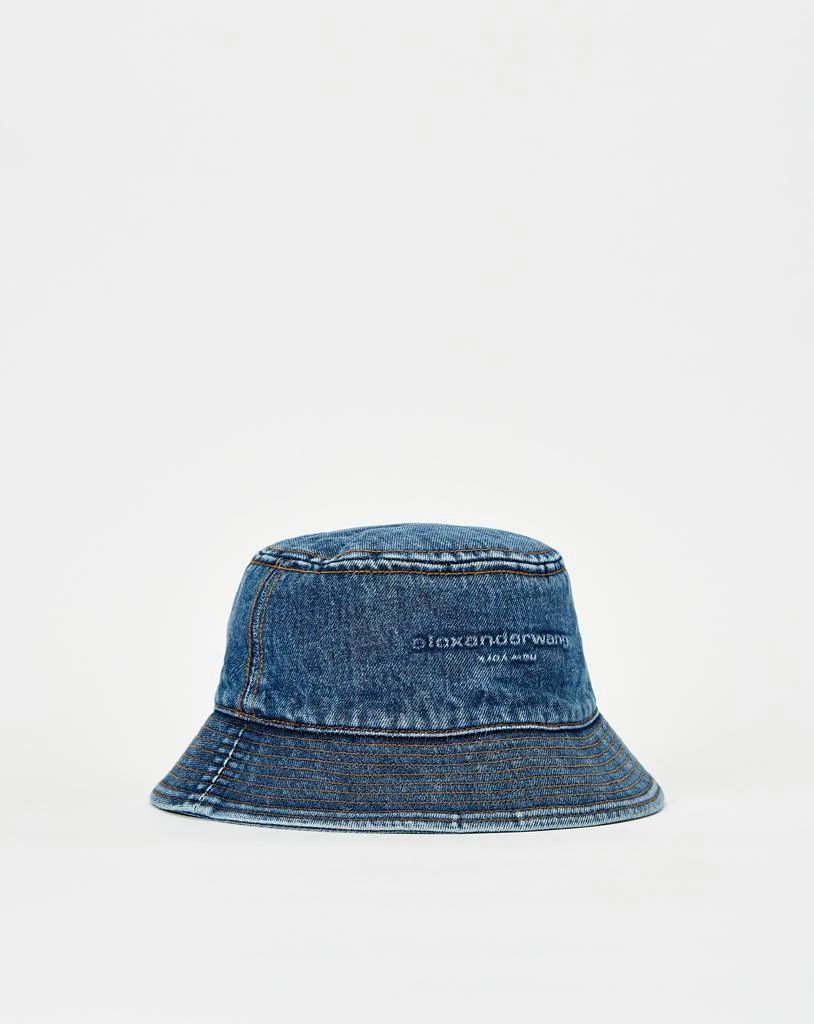 商品Alexander Wang|Women's Embossed Denim Bucket Hat,价格¥1488,第1张图片