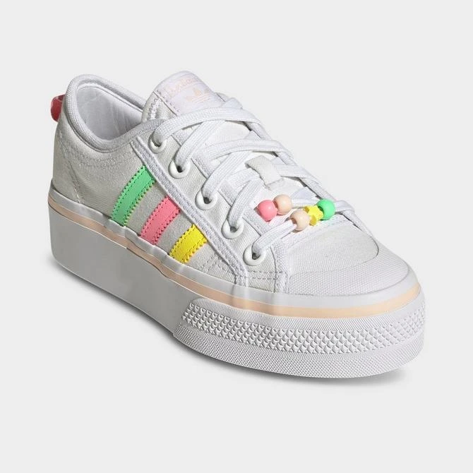 商品Adidas|Girls' Big Kids' adidas Originals Nizza Platform Casual Shoes,价格¥521,第2张图片详细描述