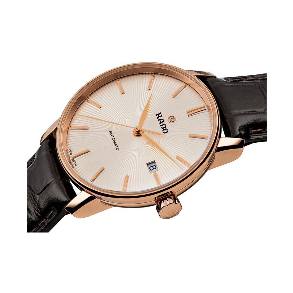 Men's Swiss Automatic Coupole Classic Dark Brown Leather Strap Watch 38mm R22861115商品第6张图片规格展示