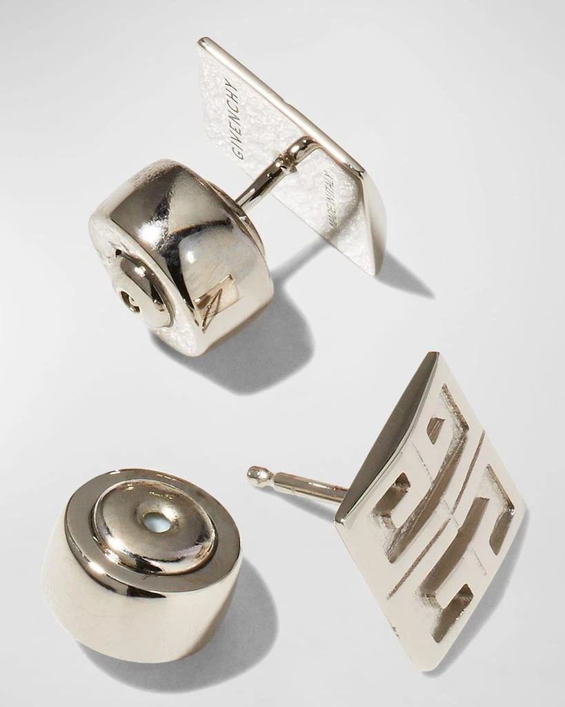 商品Givenchy|Men's 4G Silvery Stud Earrings,价格¥2240,第4张图片详细描述