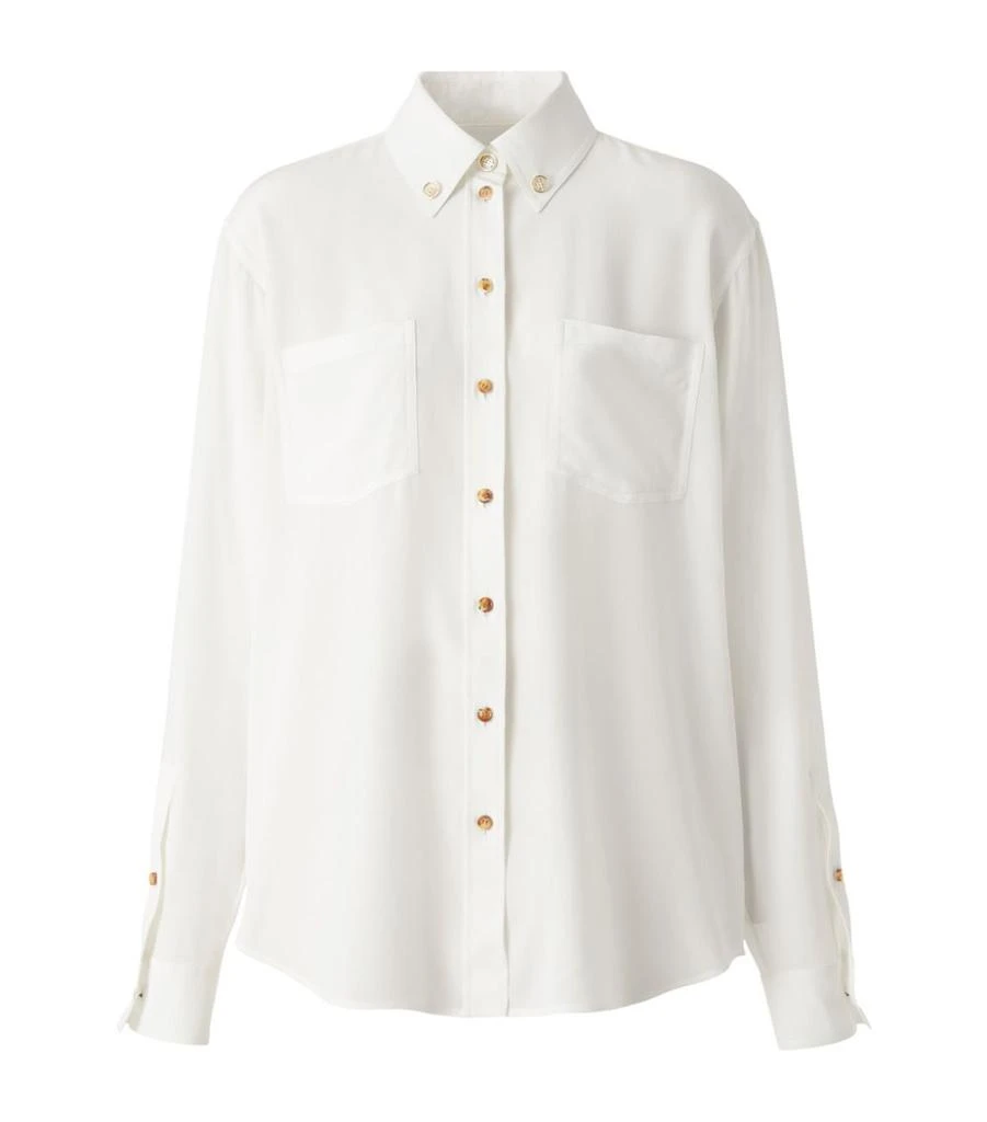 商品Burberry|Silk TB Monogram Shirt,价格¥8246,第1张图片