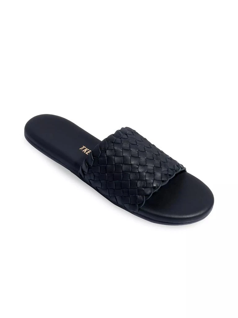 商品Tkees|Foundations Matte Woven Leather Slides,价格¥513,第5张图片详细描述