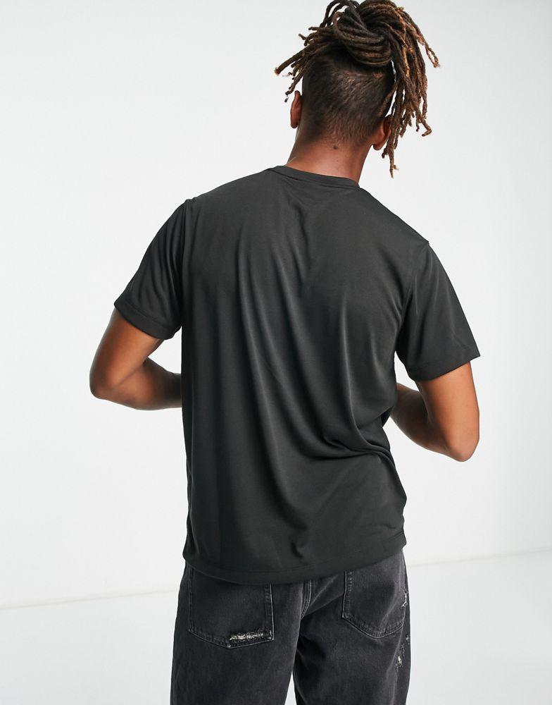 Helly Hansen Move t-shirt in black/green商品第4张图片规格展示