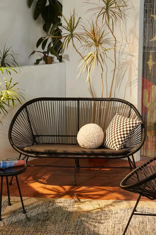 商品Urban Outfitters|Acapulco Indoor/Outdoor Woven Love Seat,价格¥4489,第1张图片