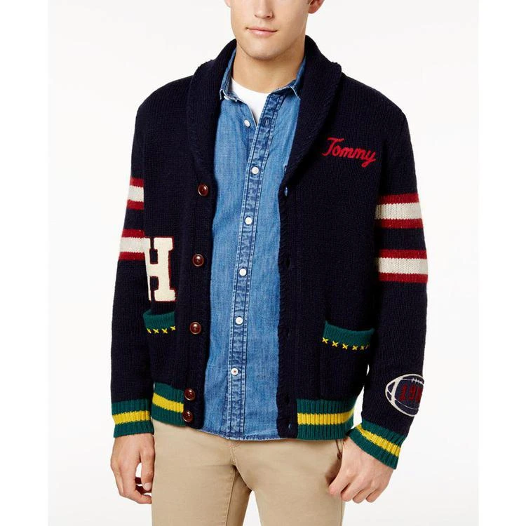 商品Tommy Hilfiger|Sunday 男士渔夫毛衣开衫,价格¥1115,第1张图片