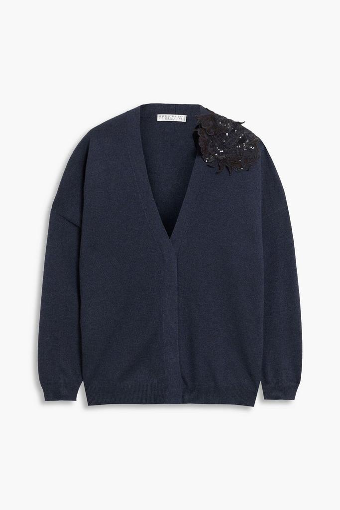 商品Brunello Cucinelli|Sequin-embellished cashmere cardigan,价格¥11002,第1张图片
