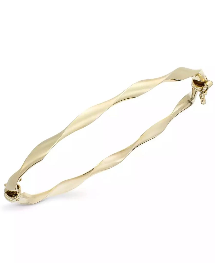 商品Macy's|10k Gold Bracelet, Twist Bangle,价格¥2242,第1张图片