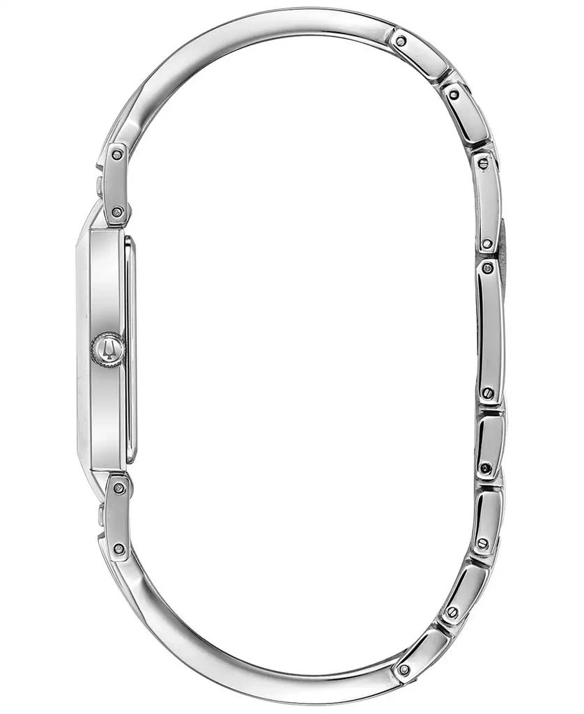 商品Bulova|Women's Diamond-Accent Stainless Steel Bangle Bracelet Watch 18x33mm,价格¥1691,第3张图片详细描述