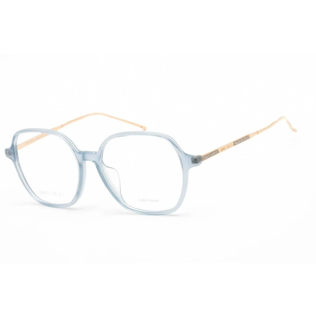 商品Jimmy Choo|Jimmy Choo Women's Eyeglasses - Azure Acetate Square Shape Frame | JC 367/F 0MVU 00,价格¥546,第1张图片