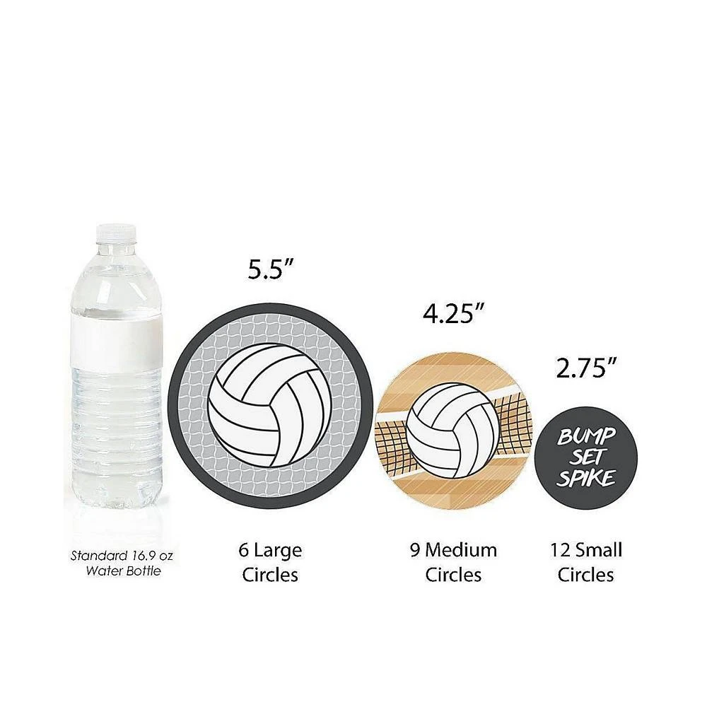 商品Big Dot of Happiness|Bump, Set, Spike - Volleyball Baby Shower or Birthday Decor Large Confetti 27 Ct,价格¥90,第2张图片详细描述