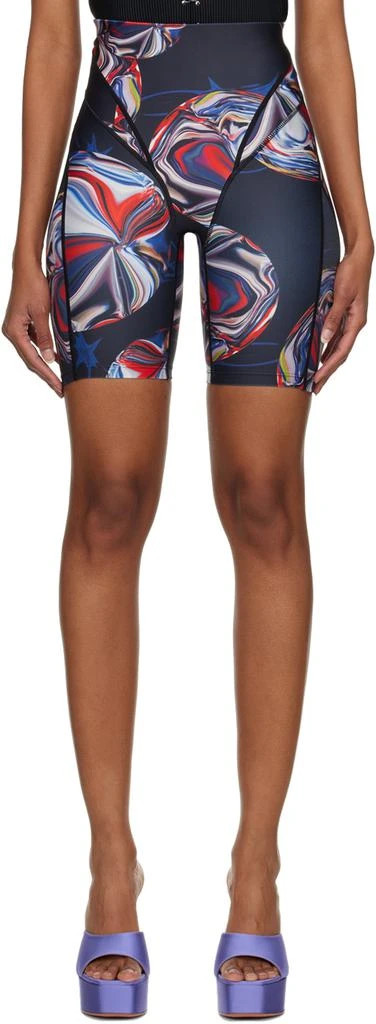 商品Ksubi|Black P.E. Nation Edition Warped Bike Shorts,价格¥191,第1张图片