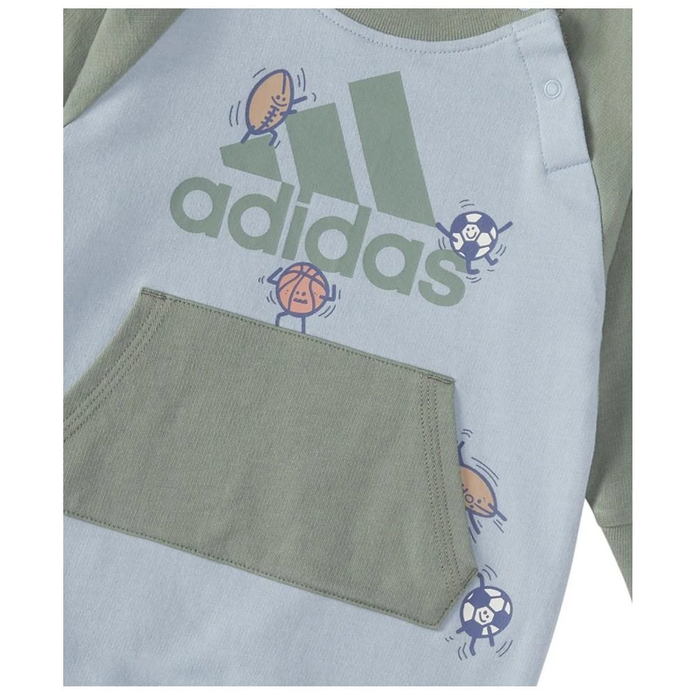 商品Adidas|Baby Boys Long Sleeve Sport Color Block Coverall,价格¥288,第3张图片详细描述