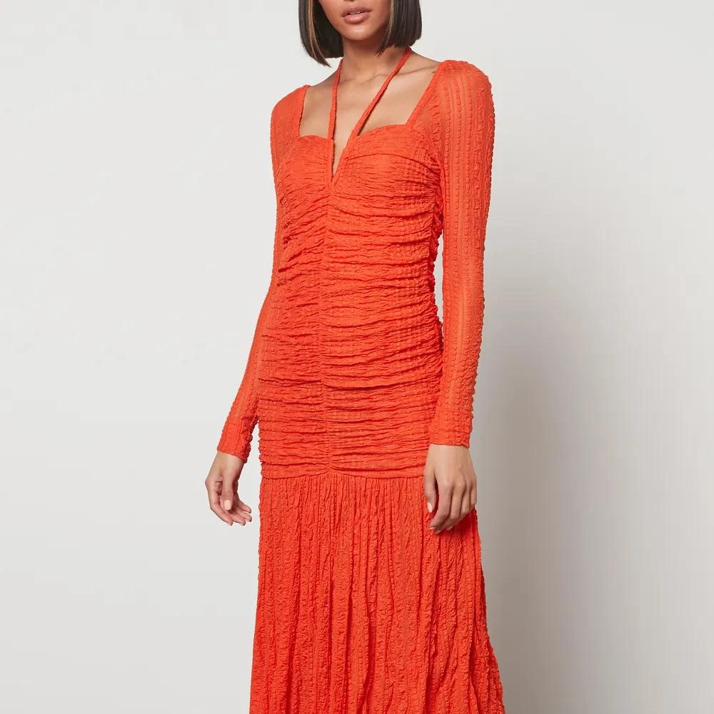 商品Ganni|Ganni Women's Stretch Lace Jersey Dress,价格¥1209,第3张图片详细描述