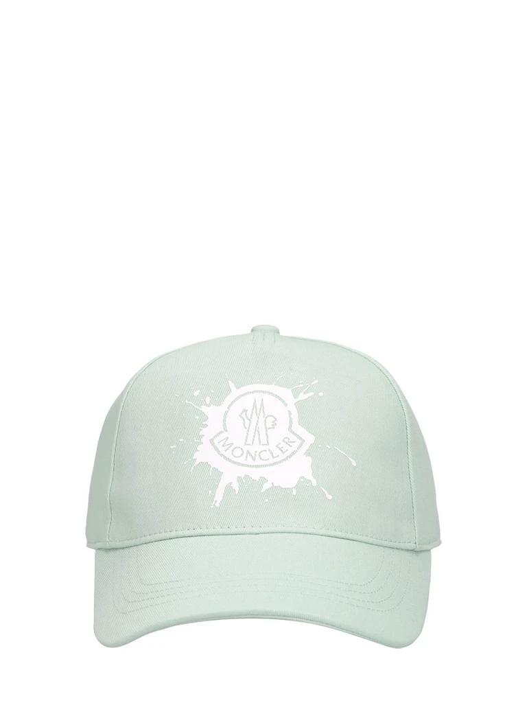 商品Moncler|Logo Cotton Baseball Cap,价格¥1453,第1张图片