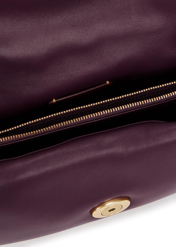Pillow Tabby 26 purple leather shoulder bag商品第4张图片规格展示