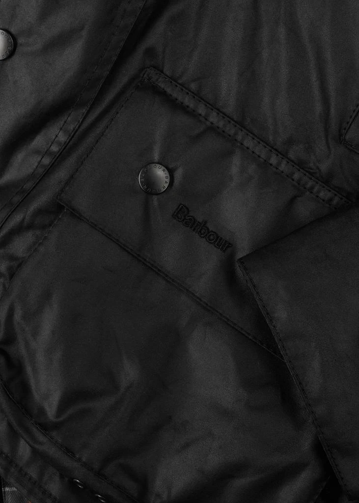 商品Barbour|Beaufort black waxed cotton jacket,价格¥2706,第5张图片详细描述