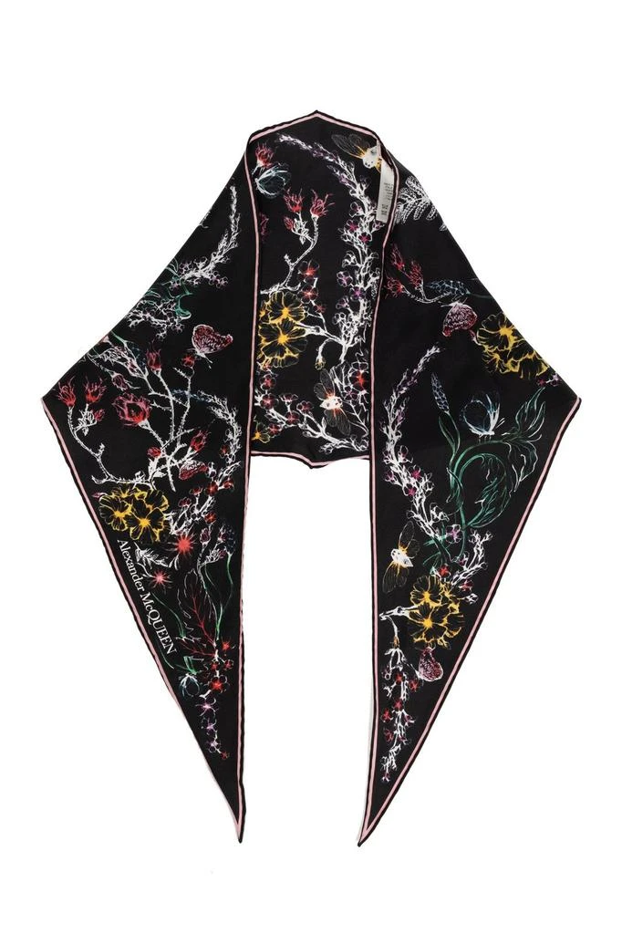 商品Alexander McQueen|Alexander McQueen Graphic Printed Pointed-Tip Scarf,价格¥1333,第1张图片