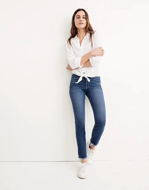 商品Madewell|Slim Straight Jeans: Raw-Hem Edition,价格¥476,第4张图片详细描述