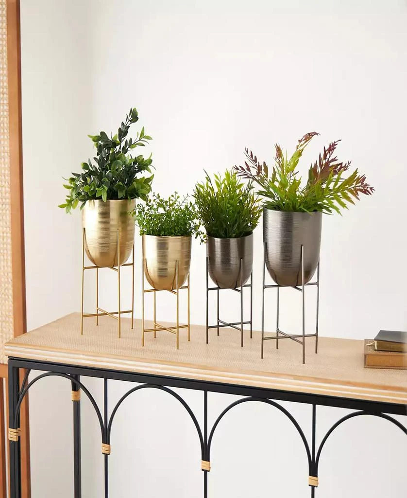 商品Rosemary Lane|Metal Planter with Removable Stand Set of 2,价格¥236,第3张图片详细描述