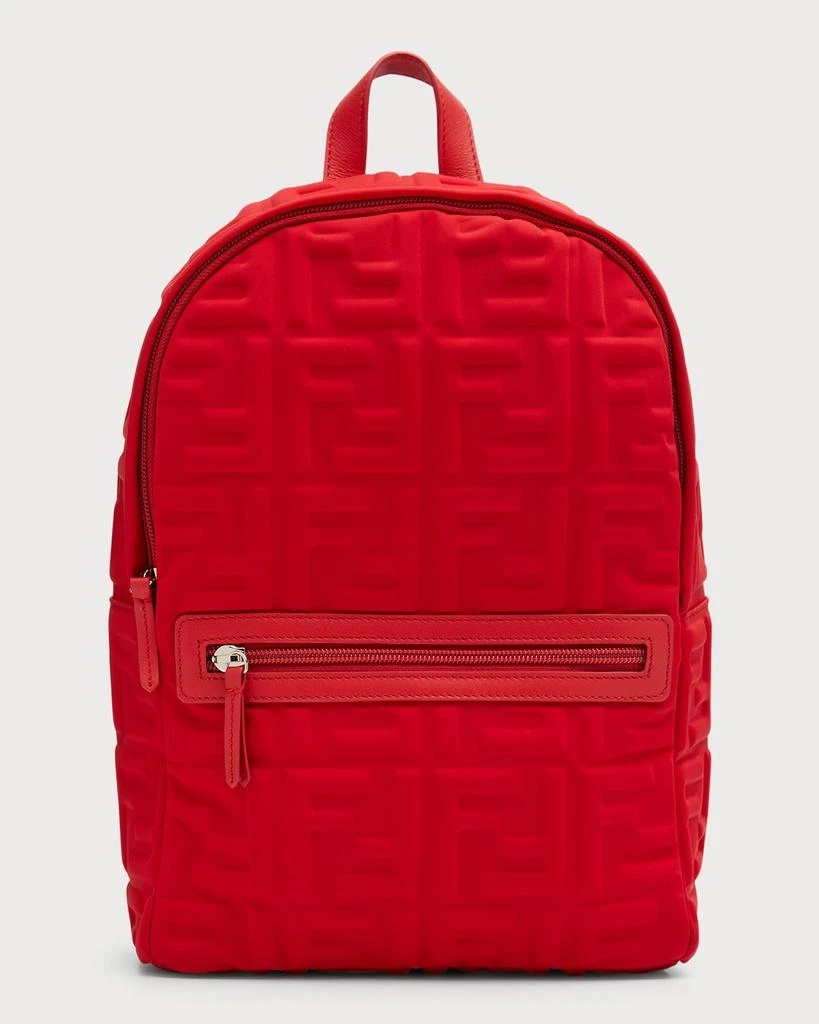 商品Fendi|Kid's 3D Embossed Monogram Backpack,价格¥9768,第1张图片
