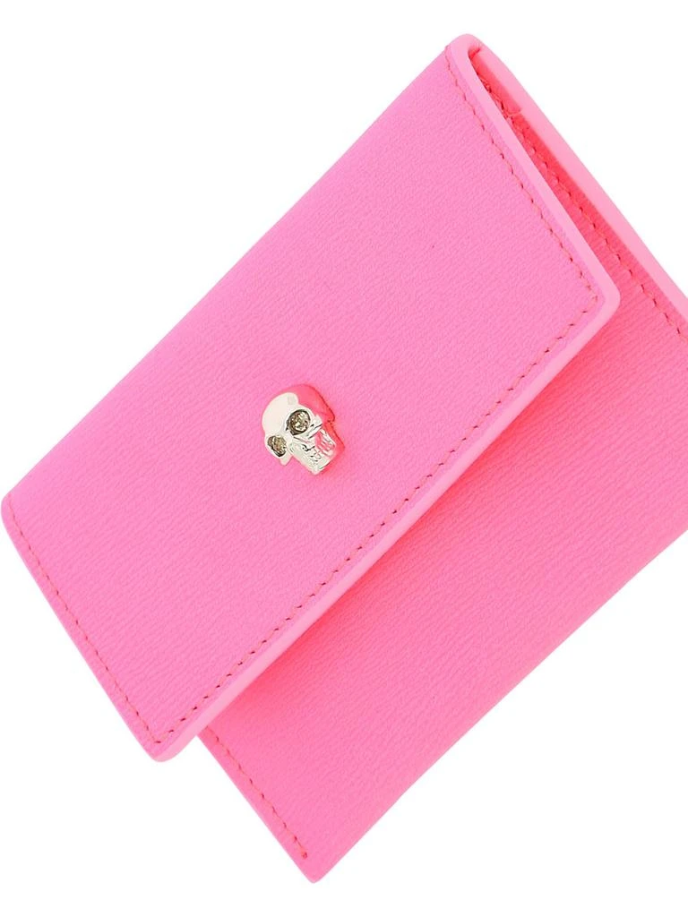 商品Alexander McQueen|Skull Wallets & Card Holders Pink,价格¥1199,第4张图片详细描述