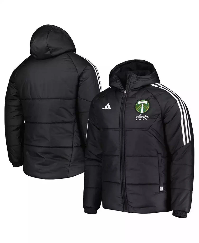 商品Adidas|Men's Black Portland Timbers Winter Raglan Full-Zip Hoodie Jacket,价格¥960,第1张图片