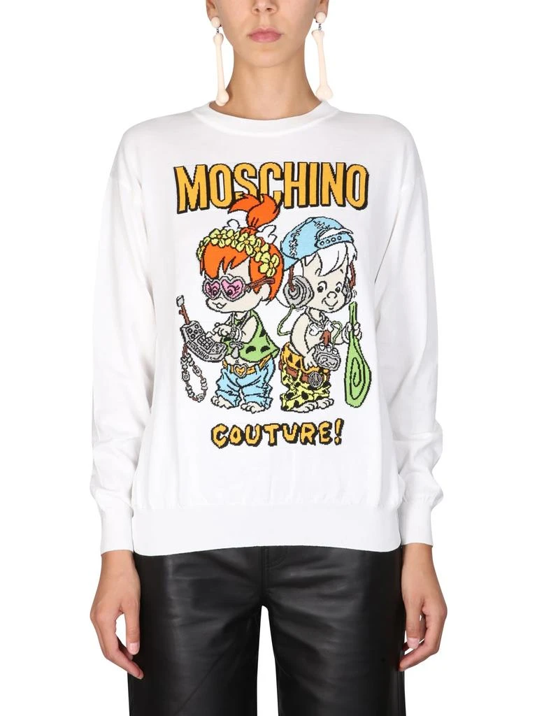 商品Moschino|Moschino Flinstones Print Sweatshirt,价格¥2374,第1张图片