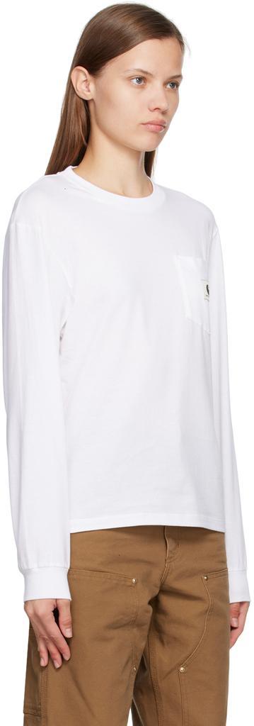 商品Carhartt WIP|白色圆领长袖 T 恤,价格¥444,第4张图片详细描述