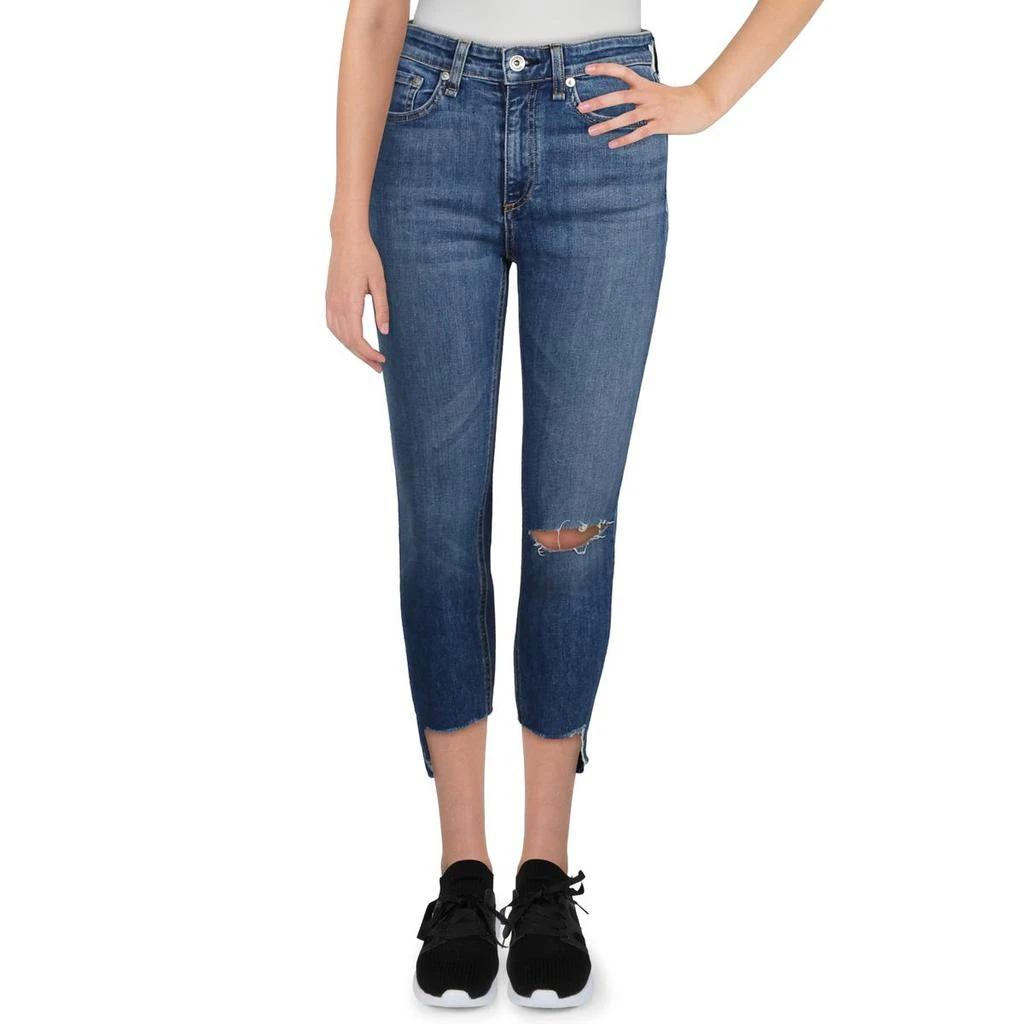 商品Rag & Bone|Rag & Bone Womens Nina High Rise Ankle Skinny Jeans,价格¥207,第1张图片