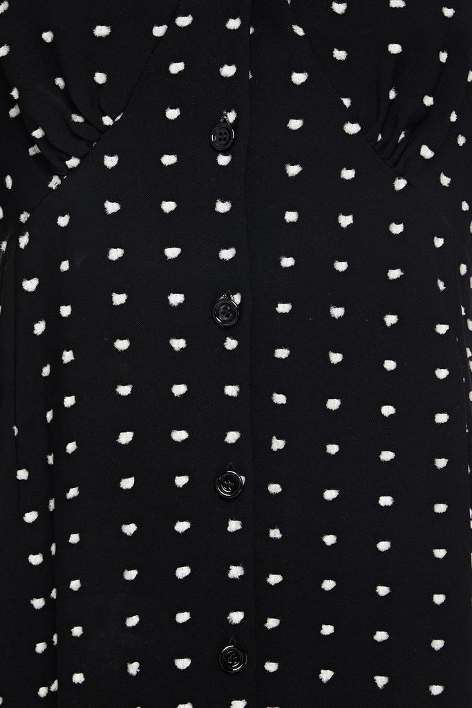 商品Maje|Randi polka-dot fil coupé crepe mini dress,价格¥949,第6张图片详细描述