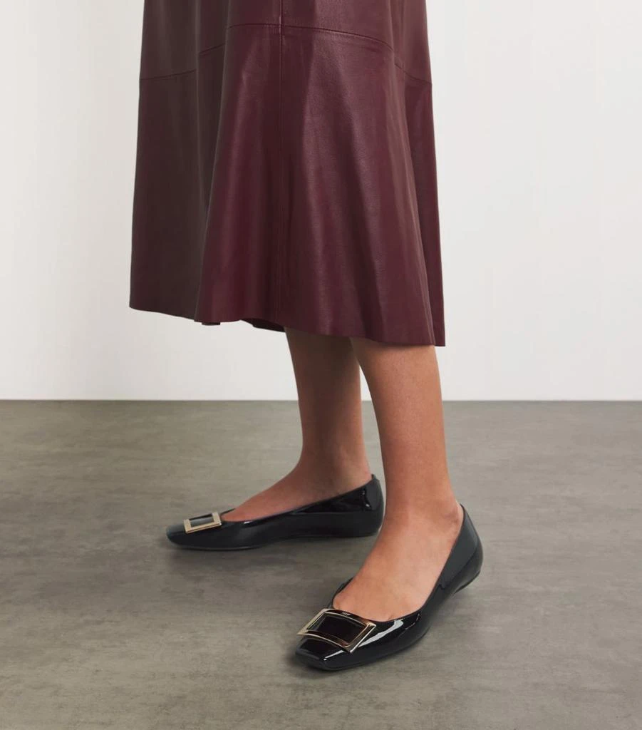 商品Roger Vivier|Patent Quadrata Trompette Ballet Flats,价格¥7273,第2张图片详细描述