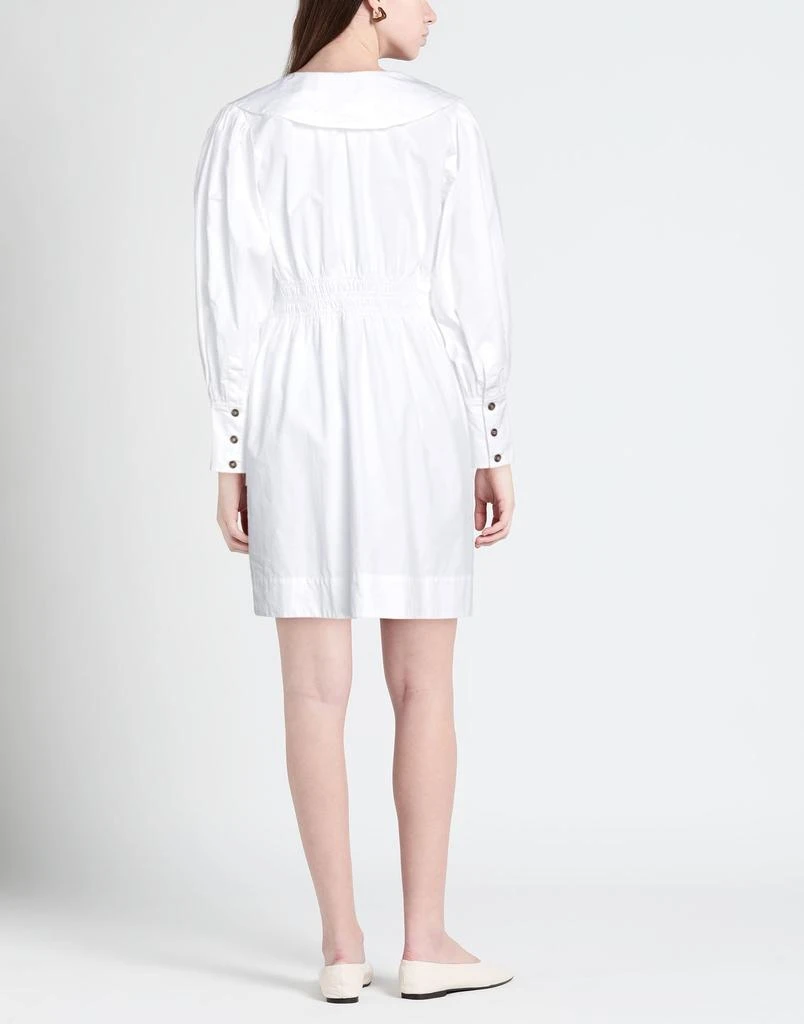 商品Ganni|长袖纯棉连衣裙 平纹褶边 无衬里,价格¥1221,第3张图片详细描述