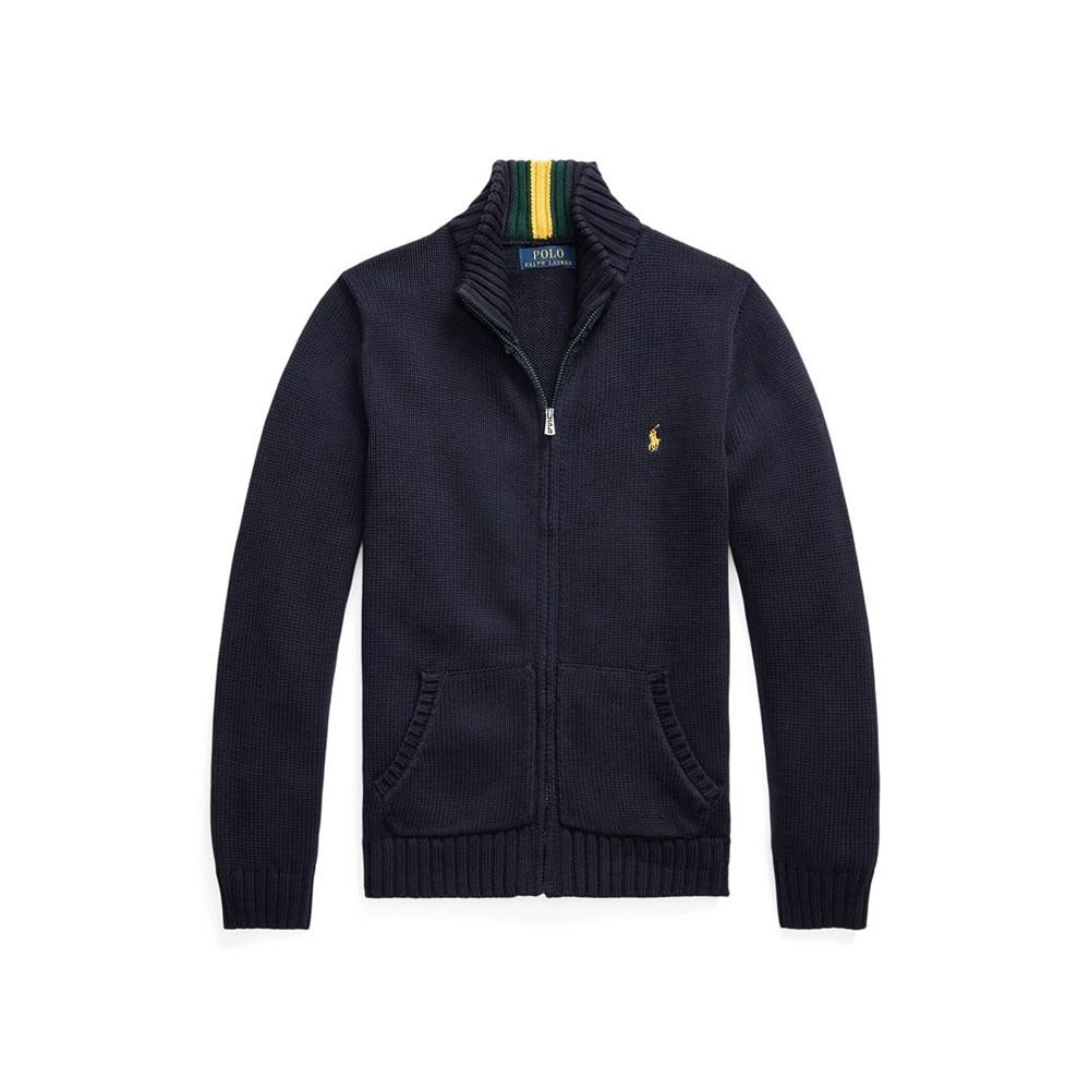 商品Ralph Lauren|Big Boys Cotton Full-Zip Sweater,价格¥289,第1张图片