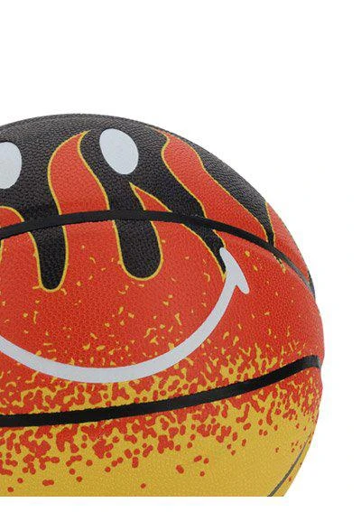 商品MARKET|MARKET Flame-Printed Smiley Face Basketball,价格¥707,第3张图片详细描述