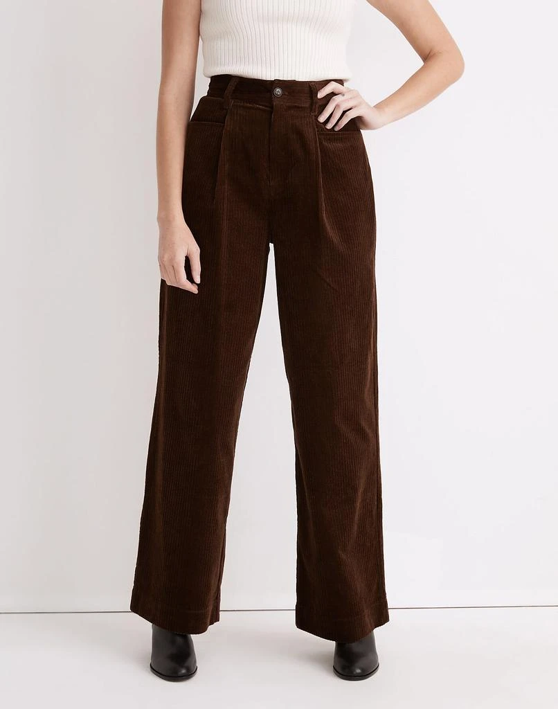 商品Madewell|Corduroy Pleated Wide-Leg Pants,价格¥802,第3张图片详细描述