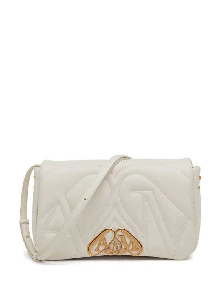 商品Alexander McQueen|ALEXANDER MCQUEEN - Seal Logo Small Leather Crossbody Bag,价格¥18752,第4张图片详细描述