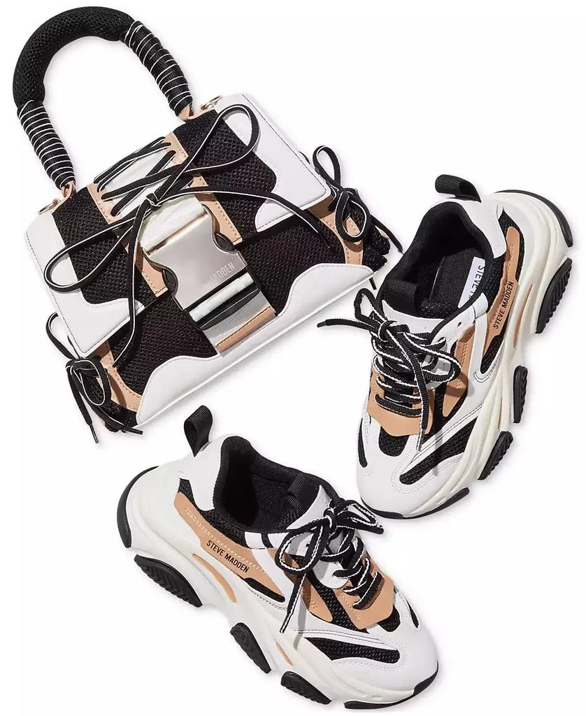 商品Steve Madden|Women's Possession Chunky Lace-Up Sneakers,价格¥783,第3张图片详细描述